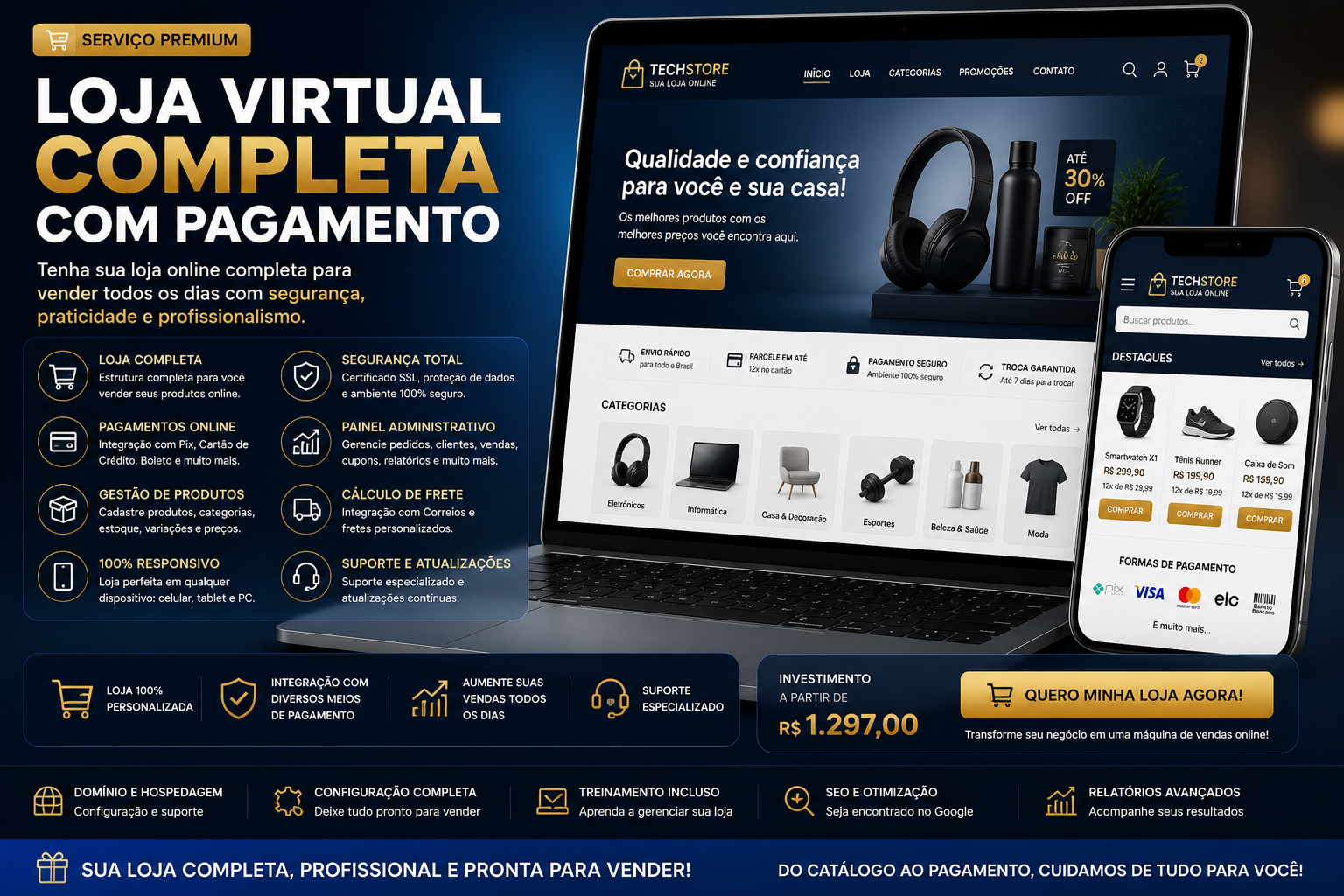 Loja Virtual Completa com Pagamento